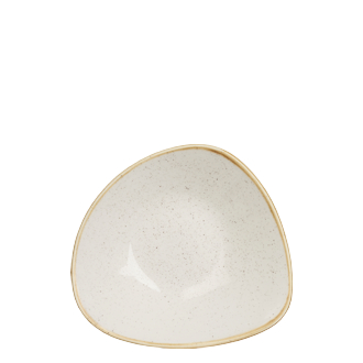 Schale "Stonecast Barley White" dreieckig