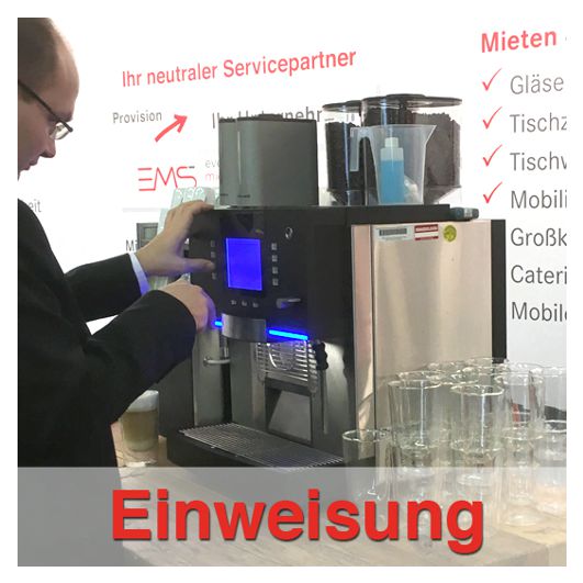 Einweisung Kaffee-Vollautomaten