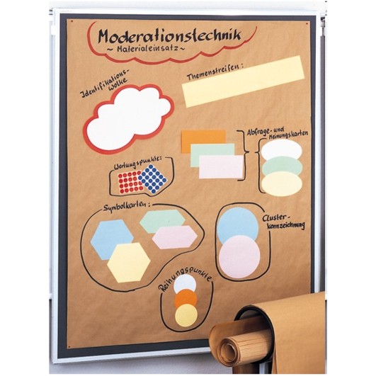 Papier für Moderationstafel, 10 Blatt VK