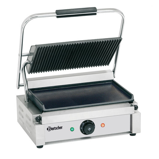 Kontaktgrill, oben geriffelt unten glatt