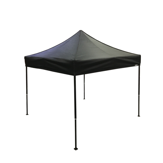 Faltzelt "Royal" 3x3m, schwarz zum Grillen & Kochen
