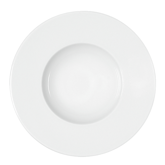 Teller "Classic" tief mit Fahne, weiß, rund Ø 25cm