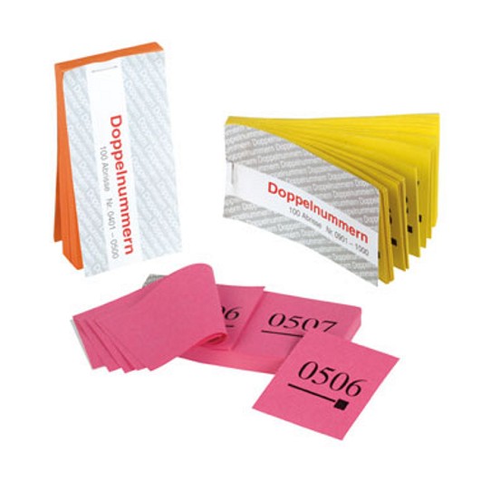 Garderobenmarken Papier