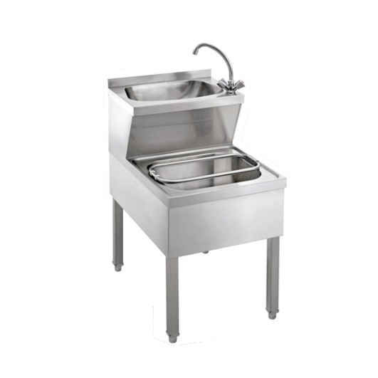 Handwasch/ Ausgussbecken mit Warmwasserspeicher