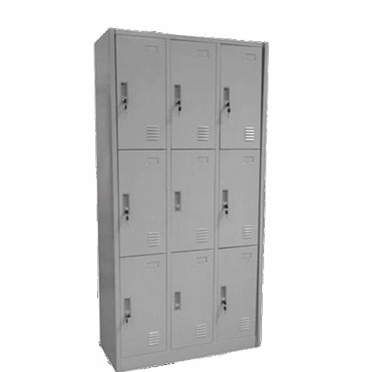 Schließfachschrank mit 9 Fächern