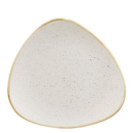 Teller "Stonecast Barley White" flach dreieckig