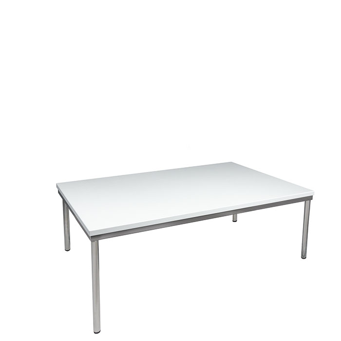 Loungetisch "Conference" Chrom, 80x120cm