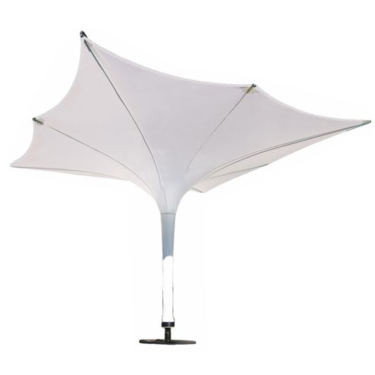 Eventschirm Trichter weiß, 4x4m