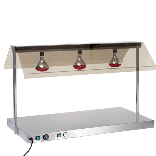 Tranchierstation mit 3 Wärmelampen
