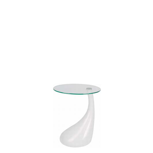 Beistelltisch "Tear" mit Glasplatte