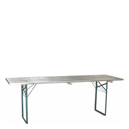 Edelstahlhaube für Tische 70x220cm