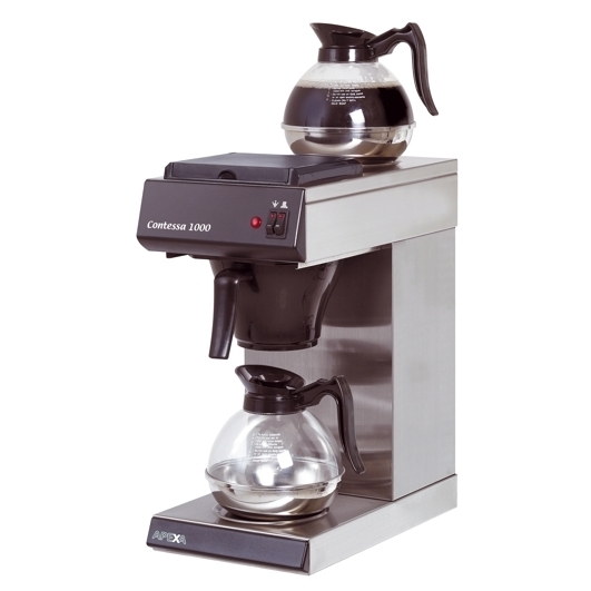 Kaffeemaschine mit Wärmeplatte