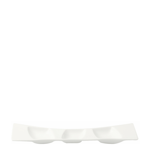 Dippschiffchen 3-fach "Royal", creme, 26x7,6cm