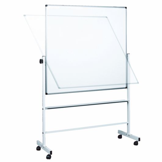 Whiteboard-Tafel 120 x 90 cm, rollbar, 2seitig nutzbar
