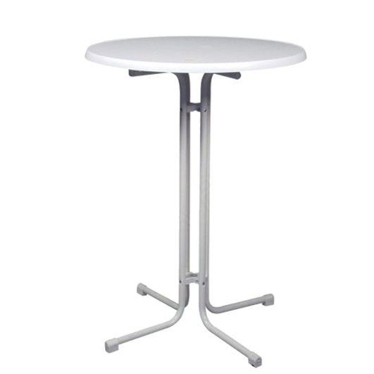Stehtisch "Classic" weiß, Ø 70cm rund