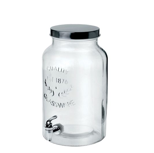 Getränkespender 5,8l Glas mit Zapfhahn