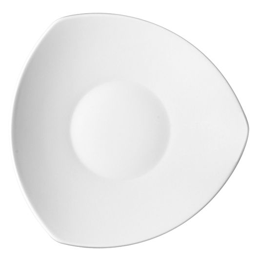 Teller "Creative" tief, weiß, dreieckig Ø 30cm
