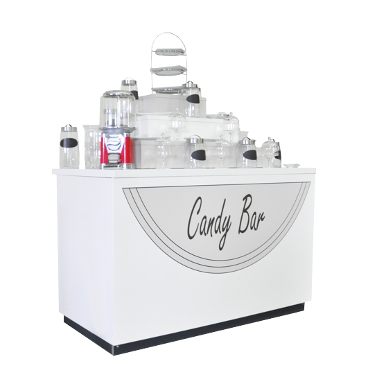 Dekorative Candybar "Nostalgie" Komplettset mit Gefäßen