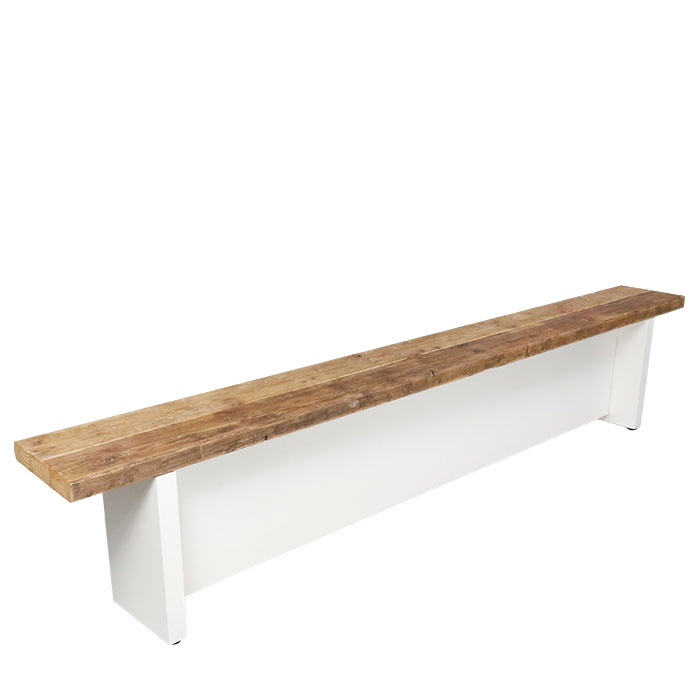 Sitzbank "White Lounge" Vintage Dielen 237cm
