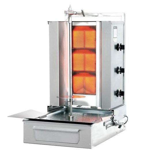 Döner & Gyros-Grillgerät"Potis" Gas 3flammig