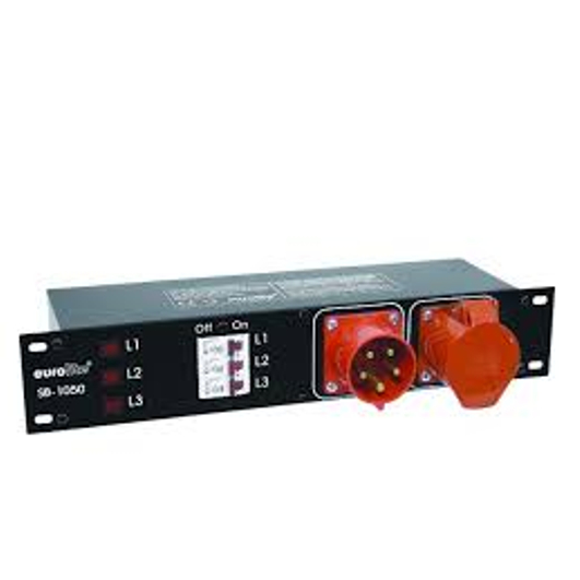 Stromunterverteiler 32A CEE auf 6x230V; 1x32A CEE
