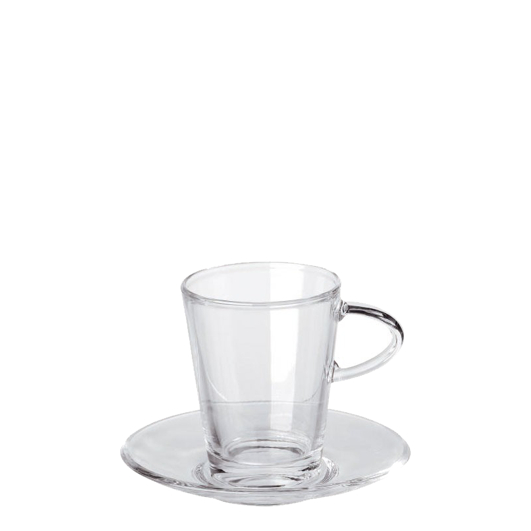 Teeglas "Royal" 0,2l mit Untertasse