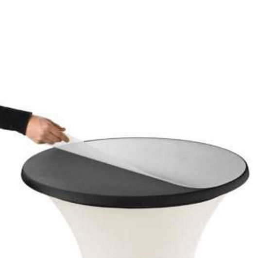 Kunststoff-Schutzplatte für Stehtisch Stretchhusse 70cm