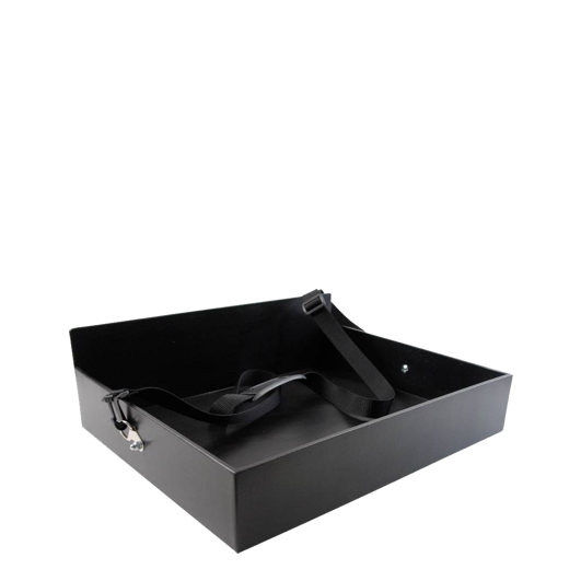Bauchladen schwarz 60x40cm mit Tragegurt