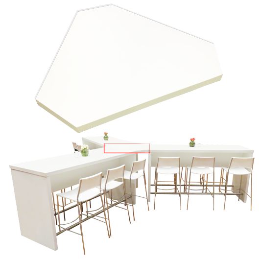 Sternverbinder für White-Lounge Tische