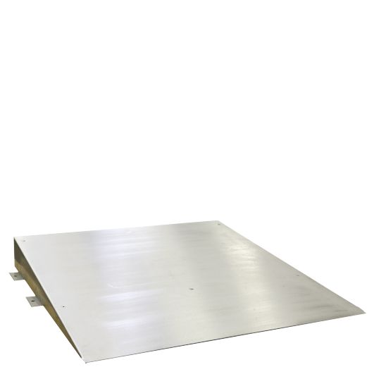 Edelstahlrampe für Kühlzellentür (Höhe 12cm)