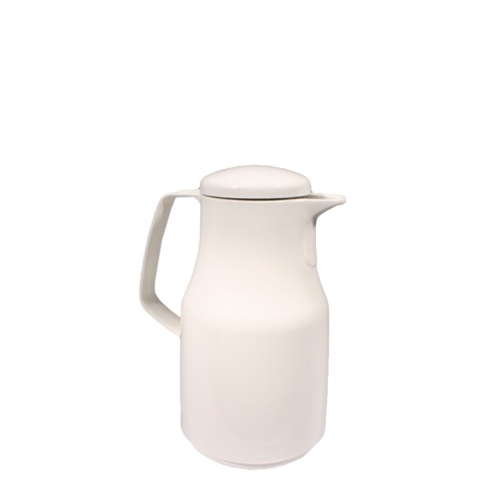 Thermoskanne 1l, Kunststoff weiß