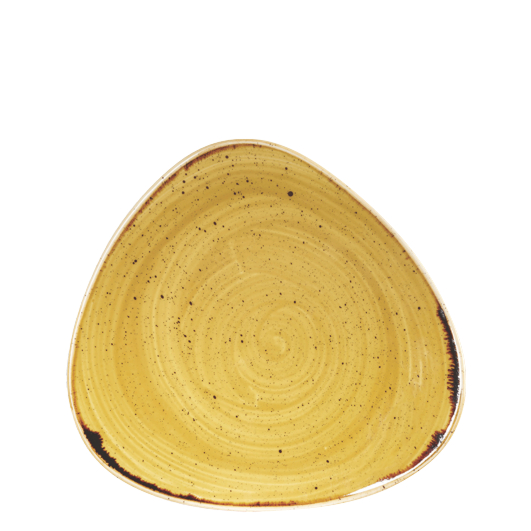 Teller "Stonecast Mustard Yellow" flach dreieckig 22,9cm