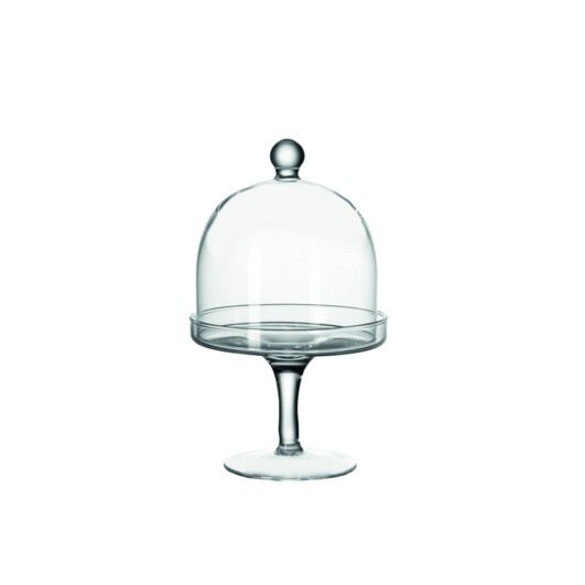 Petit Four Schale mit Glashaube