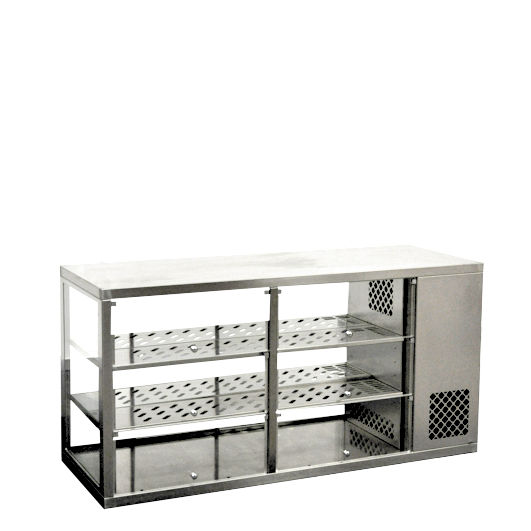 Kühlvitrine mit Selbstbedienungsklappen