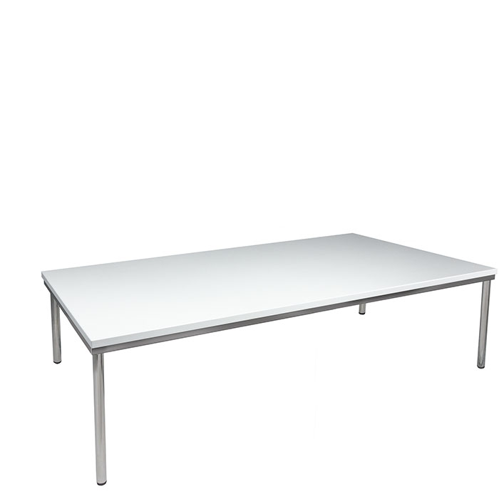 Loungetisch "Conference" Chrom, 80x160cm